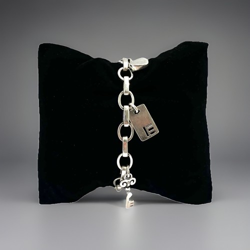 925 silber charm armband - silber,