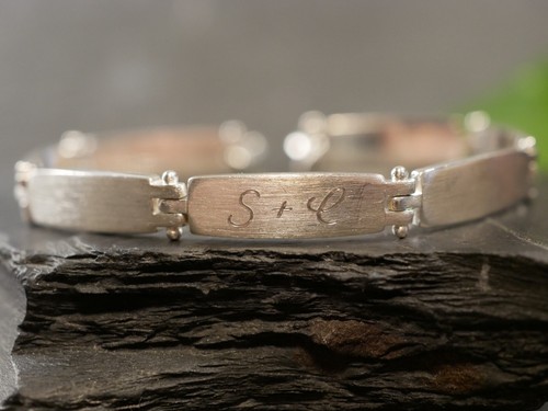 Starkes 925 silber armband - silber,